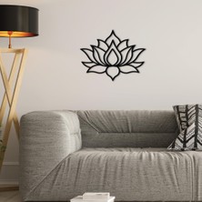 Artopia Lotus - Mandala Lotus Metal Duvar Dekoru -  Dekoratif Tablo - Ev ve Ofis Duvar Dekorları