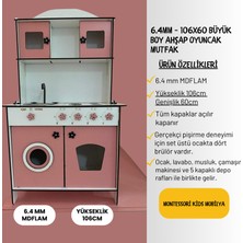 Bahadır Grup Büyük Boy Ahşap Oyuncak Mutfak 106x60cm