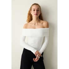 Penti Foldable Shoulder Kırık Beyaz Üst