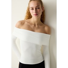 Penti Foldable Shoulder Kırık Beyaz Üst
