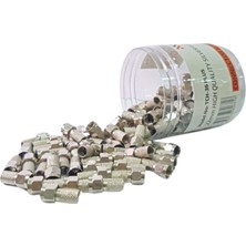 Contalı F Konnektör Rg6 Premium 22MM Kutulu  (100ADET)