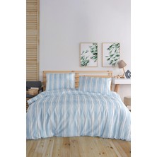 Breeze Blu %100 Pamuk Çift Kişilik Nevresim Seti