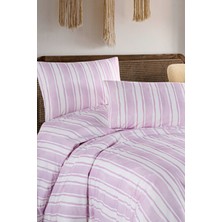 Breeze Pink %100 Pamuk Çift Kişilik Nevresim Seti