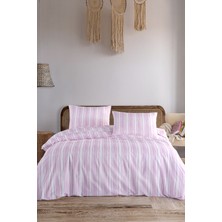 Breeze Pink %100 Pamuk Çift Kişilik Nevresim Seti