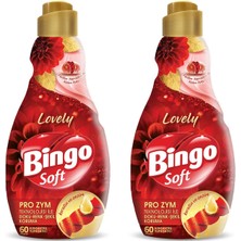 Bingo Soft Konsantre Çamaşır Yumuşatıcısı Lovely 1440 ml x 2 Adet