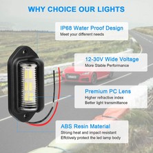 4 Adet 12 V LED Plaka Lambası Araba Tekneler Için Motosiklet Otomotiv Uçak Rv Kamyon Römork Dış Lambalar (Yurt Dışından)