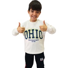 Kumrunun Dünyası Erkek Çocuk Sweat Ohio Arizona Yazılı Sweatshirt