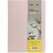 Tigertint Sert Kapak Eskiz Defteri 140 G A4 80 Yaprak Pudra Pembe 100140522