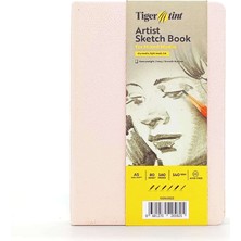 Tigertint Sert Kapak Eskiz Defteri 140 G A5 80 Yaprak Pudra Pembe 100140523