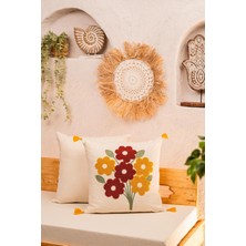 Felluci Textile Punch Nakışlı Kırlent Demet 43 x 43 2ADET
