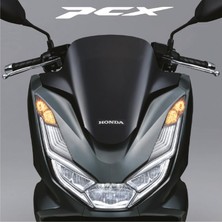 Honda Pcx Ön Far Şeffaf Siyah Kaplama Sticker Etiket Modeli