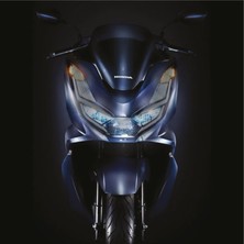 Honda Pcx Ön Far Şeffaf Siyah Kaplama Sticker Etiket Modeli