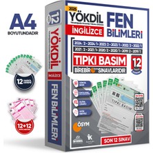 2025 Yökdil Ingilizce Fen Bilimleri Ösym Çıkmış Soru Tıpkı Basım Deneme Paketi 12LI Türkiye Geneli