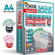 2025 Yökdil Ingilizce Sağlık Bilimleri Ösym Çıkmış Soru Tıpkı Basım Paket Deneme 12LI Türkiye Geneli