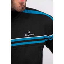 Erkek Siyah Şeritli Rashell Eşofman Takım