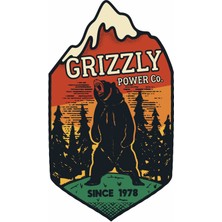 Ayı Grizzly Doğa Kamp 4x4 Off Road Adventure Sticker Araba Oto Karavan Motosiklet Etiket 02111