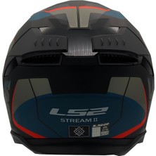 Ls2 Stream 2 Road Mat Siyah-Mavi