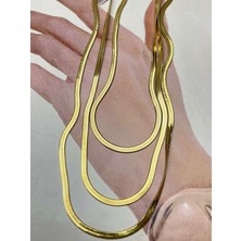 Bete Jelewery Çelik Kolye Gold 45 cm