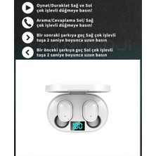 MerciTech Çift Mikrofonlu Kablosuz Bluetooth Kulaklık E6S Kulakiçi Yeni Nesil Dots Extra Bass