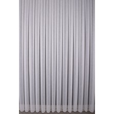 Tül Perde Düz V5 DS:14342 1x3 Sık Pile Kırık Beyaz