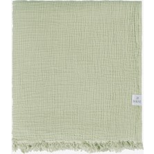 Cocoon %100 Pamuk 4 Kat Müslin Koltuk Şalı Mint Yeşili / Açık Yeşil 130x170