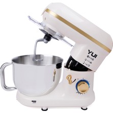 Yui M120 Multi-Fonksiyonel 3'ü Bir Arada Stand Mikser Kıyma Setli ve Blender Özellikli Beyaz/gold