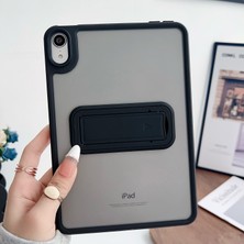 Five-E Apple iPad 7. Nesil (2019) 10.2 Uyumlu Yatay Stand Olabilen Antishock Köşe ve Kamera Korumalı Arka Yüzeyi Mat Threxi Kılıf A2197 A2200 A2198