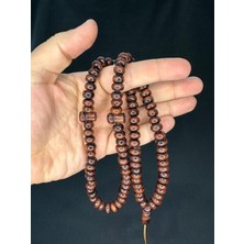 Anemore Collection Zeytin Ağacı 99'luk Tesbih Kahverengi Renk 10,5mmx7,5mm T-769
