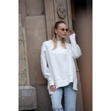 Moda 2474 Parmak Geçme Detaylı Sweatshirt