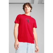 Puma Ferrari Race Tonal Kırmızı Unisex Kısa Kol T-Shirt