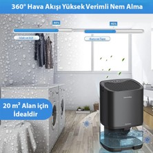 Nem Alma Cihazı Hava Kurutucu Banyo Mutfak Oda Için LED Işıklı Dehumidifer Nem Emici