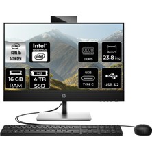 HP ProOne 440 G9 i5 14500T 16GB RAM 4TB SSD 23.8" FHD FreeDOS 9H6X3ETPN310 All In One Bilgisayar + Per4 USB