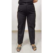 Akşen Giyim Yüksel Bel Saten Şeritli Pantolon