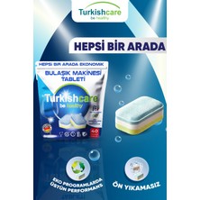 Turkishcare Hepsi Bir Arada Ekonomik 40 Yıkama Bulaşık Deterjanı Tablet