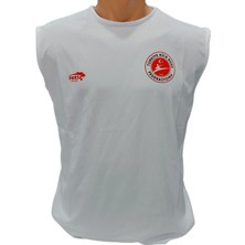 Pars Kick Boks Sıfır Kol Tişört Kick Light Tişörtü Beyaz