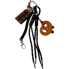 Sparkle Accessories Gülen Kraker ve Çikolata Detay Sallantılı Çanta Aksesuarı