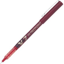 Pilot V7 Hi-Tecpoint Kırmızı Iğne Uçlu Roller Kalem