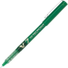 Pilot V7 Hi-Tecpoint Yeşil Iğne Uçlu Roller Kalem