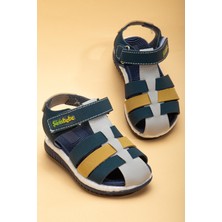 Şirin Bebe Ortopedik Kafes Buz Sarı Erkek Bebek Sandalet