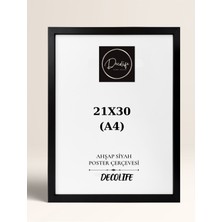 DecoLife 10'lu A4 Çerçeve, Belge Çerçevesi, Diploma, Sertifika, Fotoğraf Çerçevesi, Resim Çerçevesi, 21 x 30