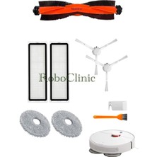 Roboclinic Xiaomi Robot Vacuum S10+/S10 Plus Uyumlu Ana Fırça,yan Fırça,hepa Filtre,mop Seti-9 Parça