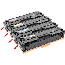 Oldem Plus Hp 205A-CF530A/ Hp Color Laserjet Pro Mfp M180N Muadil Toner 1 Set 4 Renk