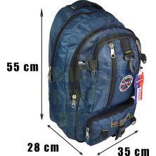 Dağcı Sırt Çantası,45 Litre,kalın Kumaş,kamp Çantası,(Lacivert)