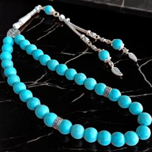 Mga Doğaltaş Firuze Taşı Tesbih Erkek Tesbih Doğal Taş Tesbih 33 Lük Erkek Tesbih Turkuaz Taşı Tesbih