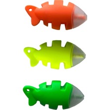 Fosforlu Kalem Seti 3'lü Balık Şekilli Mini Fosforlu Kalem 3 Renk Paket