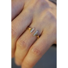 Yenigün Kuyumculuk 14 Ayar Altın Taşlı T Yüzük