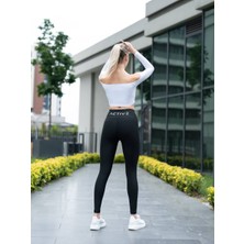 Lismina Omzu Açık Uzun Kollu Spor Crop Tişört