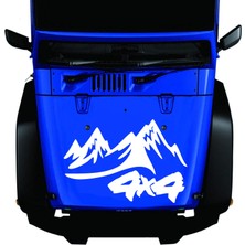 Sticker Usta Dağ Manzara 4x4 Off Road Sticker Araba Oto Motosiklet Karavan Etiket 02101