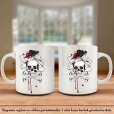 Asilmeydan Asil Hediyelik Kemik - Kafatası - Karga - Kuş - Kupa Bardak - Hediyelik