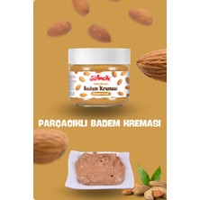 Parçacıklı Badem Kreması Kahvaltılık Özel Üretim Sürülebilir Badem Kreması 320 gr